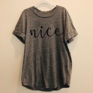 Gray Nice T-shirt